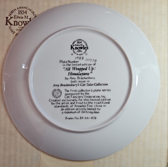 Amy Brackenbury's Cat Tales Collection Plate - Picture 2 of 6